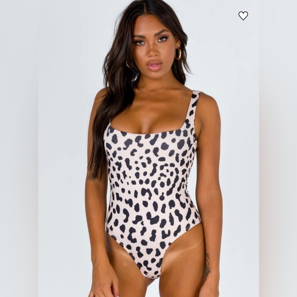 NWT Polly Tamikah Leopard Bodysuit Animal Print Boho Stretchy Tan 4 - Picture 6 of 14